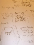Goal#7- Design a costume- Princess Mononoke Cosplay- Drafting stage- COMPLETED
